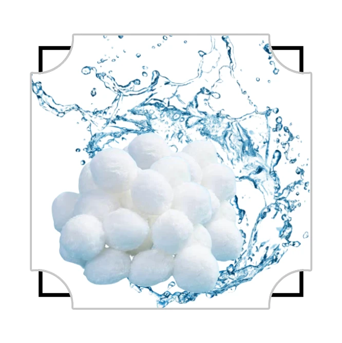 Λιγότερο Backwash Polyester Bacteria House Filter Media Μπάλες ινών για Koi Pond