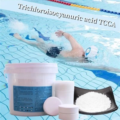 90% TCCA 200 g δισκία σε κόκκους σε σκόνη που χρησιμοποιείται για την επεξεργασία νερού Απολύμανση Αφαίρεση φυκιών και μυκήτων