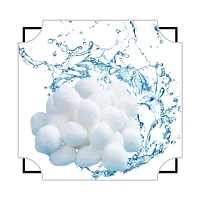 Λιγότερο Backwash Polyester Bacteria House Filter Media Μπάλες ινών για Koi Pond